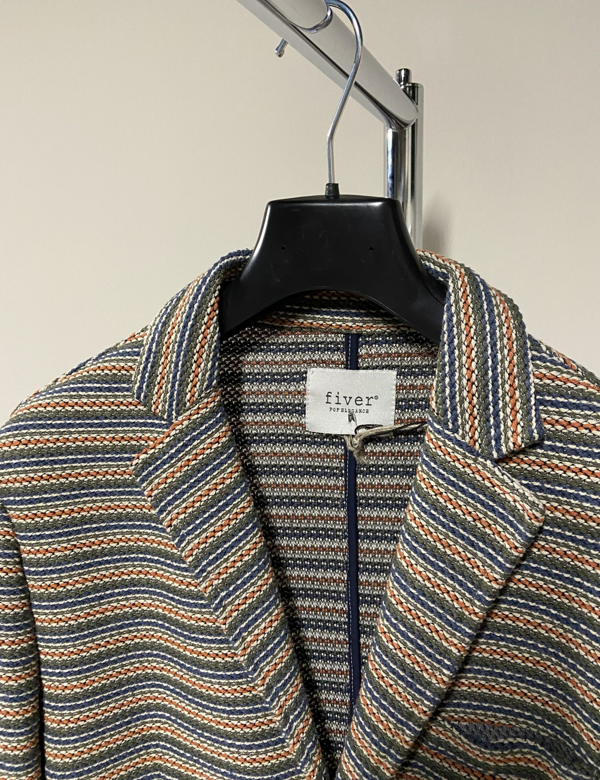 Blazer in maglia a righe multicolore Fiver Jeans uomo
