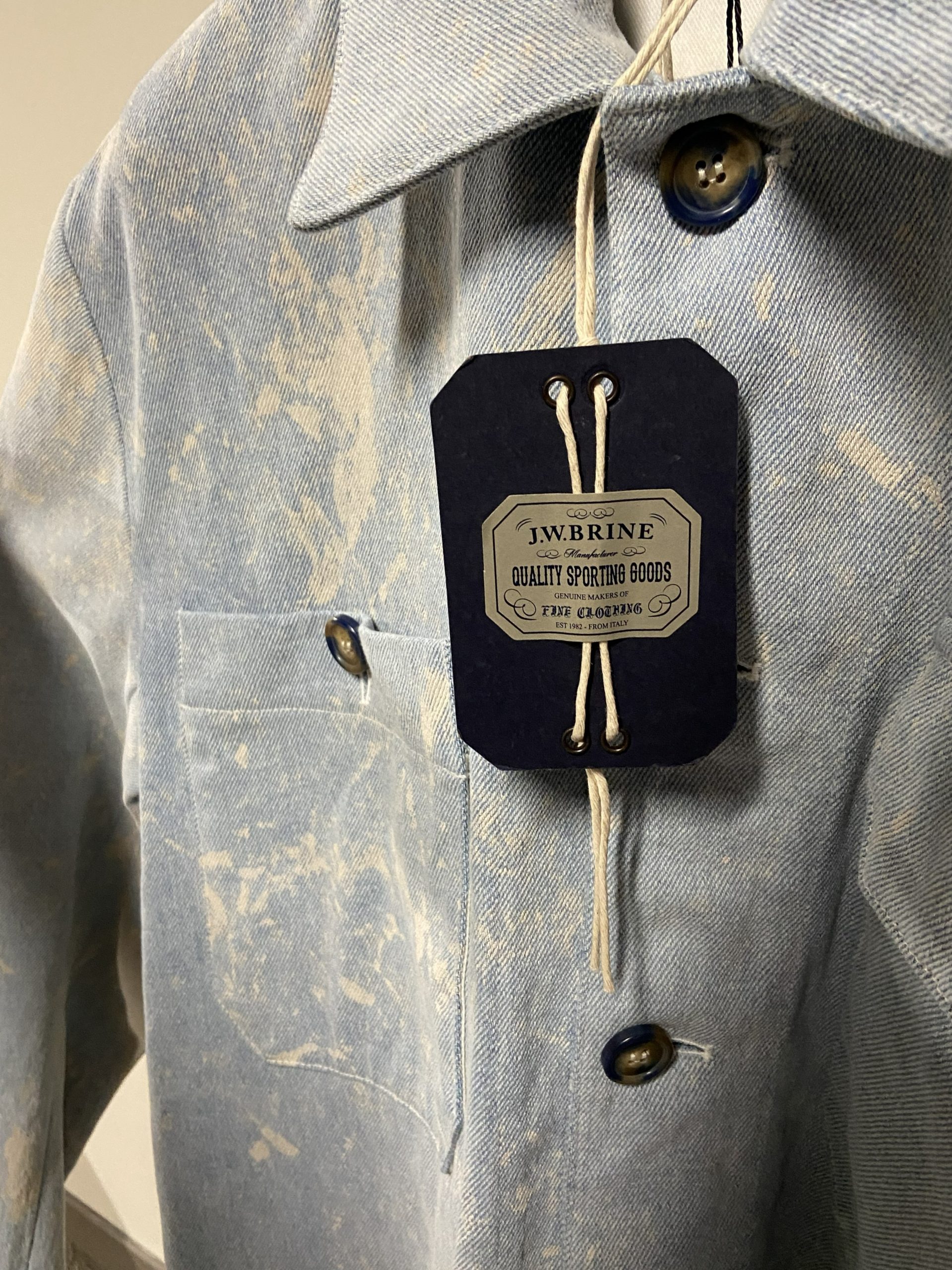 Giacca-camicia overshirt jeans J.W. Brine uomo