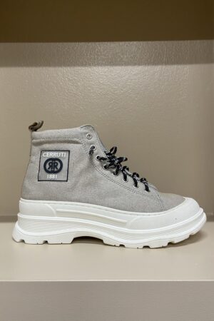 Sneaker alta in tela Grigia Cerruti 1881 donna