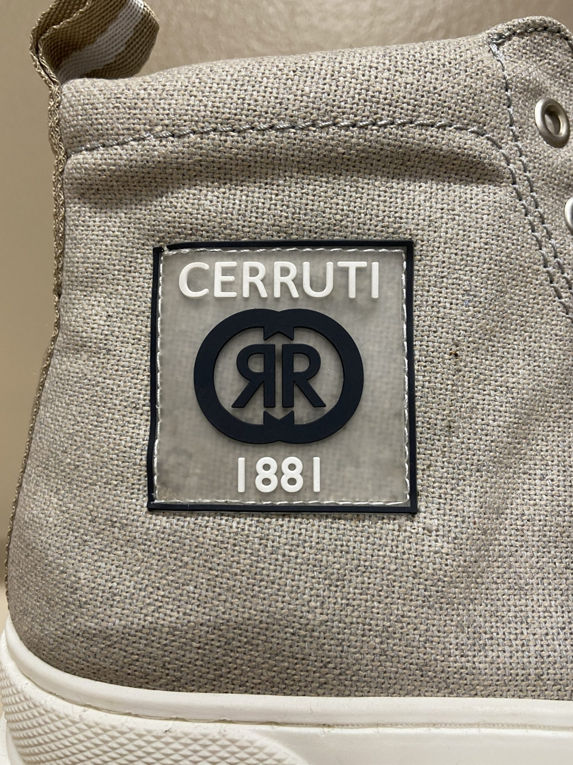 Sneaker alta in tela Grigia Cerruti 1881 donna