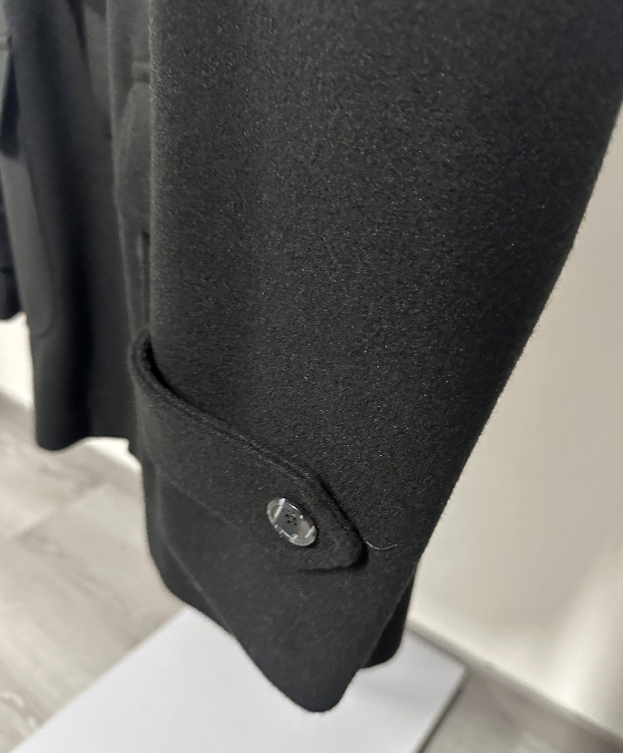 Cappotto con cappuccio nero Roberto Pepe uomo