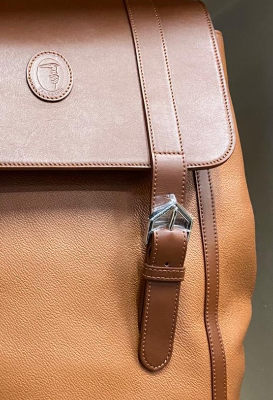 Zaino in pelle marrone Trussardi