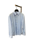 Camicia con fantasie geometriche azzurro Cerruti uomo