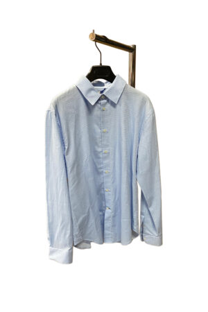 Camicia con fantasie geometriche azzurro Cerruti uomo