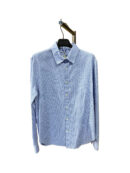 Camicia con quadratini azzurri Cerruti uomo