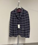 Blazer blu a quadri Trussardi uomo