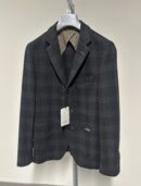 Blazer a quadri blu e verde Trussardi uomo